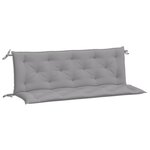 vidaXL Coussins de banc jardin lot de 2 gris 150x50x7 cm tissu Oxford