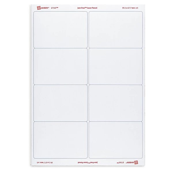 Étiquette adressage expédition avery 99 1 x 67 7 mm (lot de 800)