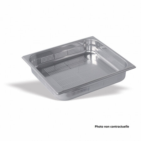 Bac gastro inox gn 2/3 perforé - h 65 mm - pujadas -  - inox