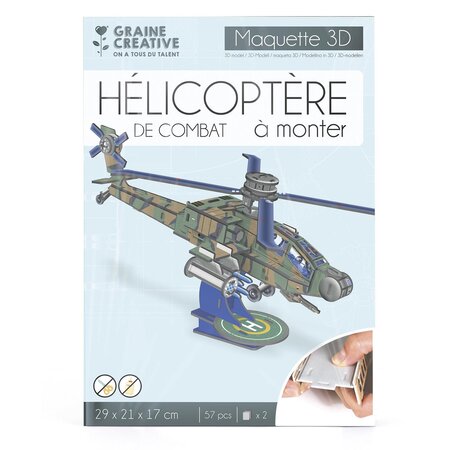 Maquette à construire hélicoptère de combat