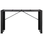 vidaXL Ensemble à manger d'extérieur 9 Pièces Résine tressée Noir