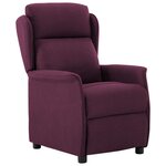 vidaXL Fauteuil inclinable Violet Tissu