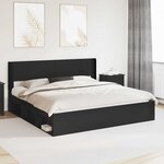 vidaXL Tête de lit Noir PB