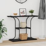 vidaXL Table console Chêne noir 101 x 35 x 80.5 cm Bois d'ingénierie
