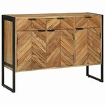vidaXL Buffet Marron 100 x 30 x 75 cm Bois d'acacia massif