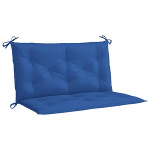 vidaXL Coussin de banc de jardin bleu 100x(50+50)x7 cm tissu oxford