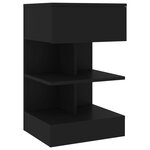 vidaXL Tables de chevet 2 Pièces Noir 40x35x65 cm