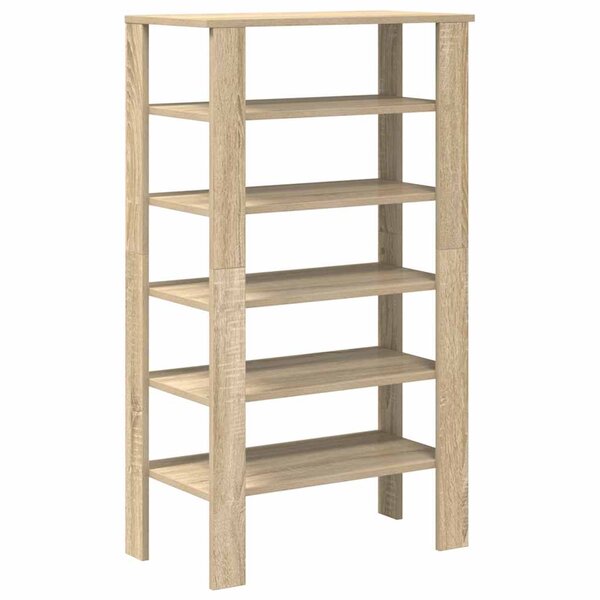 vidaXL Étagère à chaussures chêne sonoma 61x32x105cm bois d'ingénierie