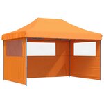 vidaXL Tente de fête 279 x 410 x 315 cm Orange Tissu Oxford