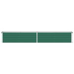 vidaXL Lit surélevé de jardin Acier galvanisé 320x40x45 cm Vert