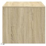 vidaXL Table basse avec lumières LED chêne sonoma bois d'ingénierie