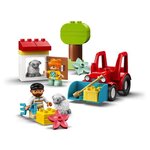 Lego 10950 duplo town le tracteur et les animaux jouet avec figurine du mouton pour enfant de 2 ans et +