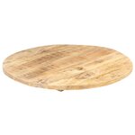 vidaXL Dessus de table Bois de manguier solide Rond 25-27 mm 40 cm