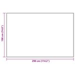 vidaXL Tapis d'extérieur ARAKIL Blanc et noir 190x290 cm PP