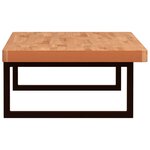 vidaXL Étagère de vasque murale acier et bois massif de hêtre