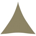 vidaXL Voile de parasol Tissu Oxford triangulaire 5x6x6 m beige
