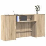 vidaXL Bureau réception chêne sonoma 200x50x103 5 cm bois d'ingénierie