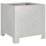 vidaXL Jardinières 2 Pièces 30x30x30 cm acier inoxydable