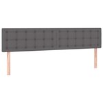 VidaXL Cadre de lit ottoman avec matelas gris 180x200 cm similicuir