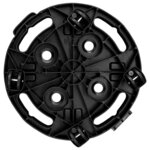 vidaXL Chariots à plantes avec roues 5 Pièces Diamètre 30 cm Noir 170 kg
