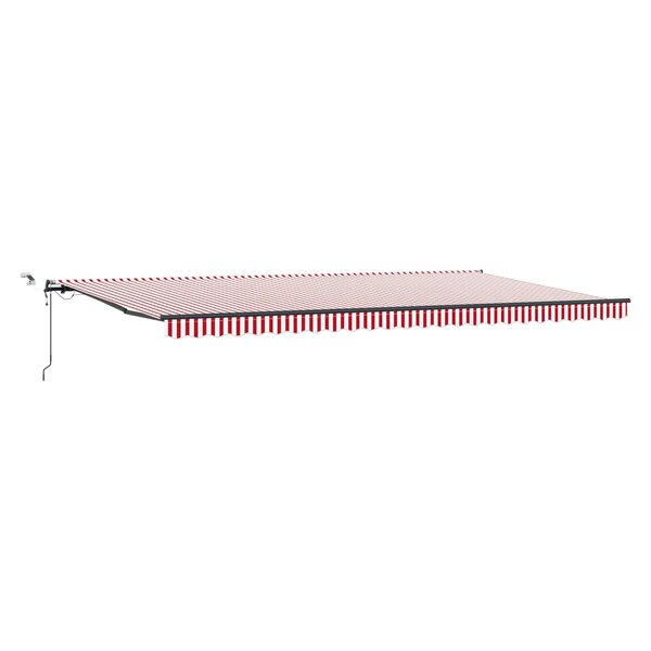 vidaXL Tissu de auvent Rouge et Blanc 600 × 350 cm Polyester