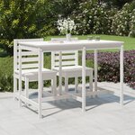 vidaXL Table de jardin blanc 159 5x82 5x110 cm bois massif de pin