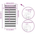 vidaXL Store 80 x 150 cm Noir