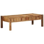 vidaXL Table basse Marron 110 x 55 x 35 cm Bois massif de récupération