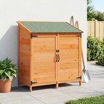 vidaXL Abri de jardin avec toit Marron 106 5 x 56 x 113 5 cm