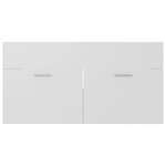 vidaXL Armoire d'évier Blanc 90x38 5x46 cm Aggloméré