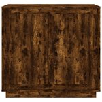 vidaXL Buffet chêne fumé 80x34x75 cm bois d'ingénierie
