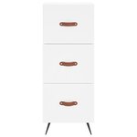 vidaXL Buffet haut Blanc 34 5x34x180 cm Bois d'ingénierie