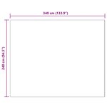 vidaXL Tapis en Fourrure Synthétique de Lapin Olite Taupe 240 x 340 cm