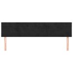 vidaXL Têtes de lit 2 Pièces Noir 80x5x78/88 cm Velours