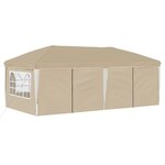 vidaXL Tente de fête pop-up 575 x 288 x 245 cm Crème