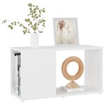 vidaXL Meuble TV Blanc 60x24x32 cm Bois d'ingénierie
