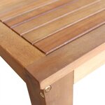 vidaXL Table et chaises de bar 7 Pièces Bois d'acacia massif