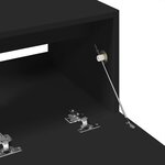 vidaXL Armoire d'évier noir 78x37x59 cm bois d'ingénierie