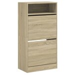 vidaXL Armoire à chaussures chêne sonoma 60x34x116cm Bois d'ingénierie