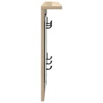 vidaXL Porte-manteau mural avec étagère Chêne sonoma 85 x 10 x 45 cm