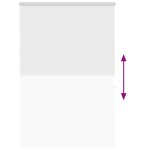 vidaXL Store enrouleur de douche avec cassette largeur du tissu 146 cm