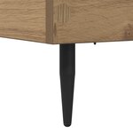 vidaXL Cadre de lit Chêne artisanal 80 x 200 cm Bois d'ingénierie