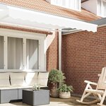 vidaXL Lambrequin de rechange pour 2 5 m Blanc Polyester