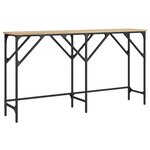 vidaXL Table console chêne sonoma 140x29x75 cm bois d'ingénierie