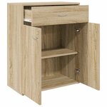 vidaXL Buffet Chêne sonoma 60x30x75 cm Bois d'ingénierie
