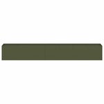 vidaXL Jardinière vert olive 280x40x40 cm acier laminé à froid