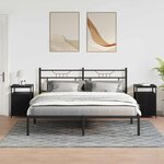 vidaXL Cabinet de chevet Chêne noir Bois d'ingénierie