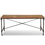 vidaXL Table de salle à manger Bois de récupération massif 180 cm