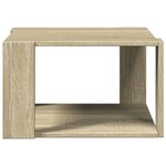 vidaXL Table basse chêne sonoma 51 5x51 5x30 cm bois d'ingénierie