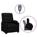 vidaXL Fauteuil Noir Similicuir